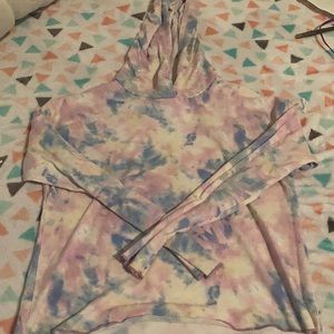 Hoodie tie dye shirt